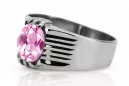 Ring Vintage craft Amethyst Sterling silver 925 vrc007s